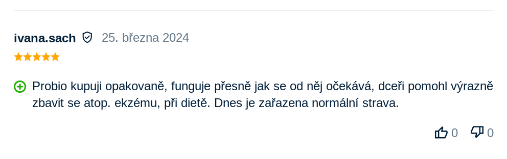 smidge probiotika hodnocení